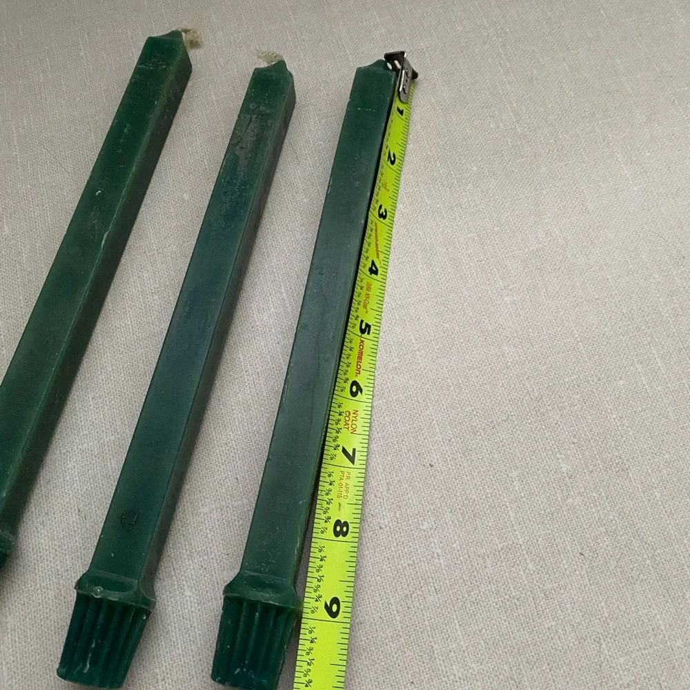 Vintage Partylite Evergreen Candle Sticks Candlestick Lot Of 3 Unlit‎